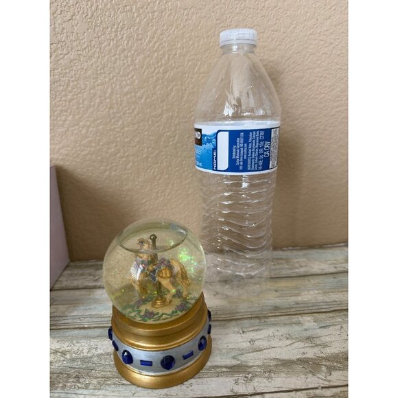 San Francisco Music Box Mini Carousel Snow Globe Sapphire Music of the Night - Picture 4 of 14